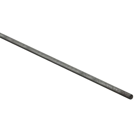 4054BC Series Weldable Round Smooth Rod, 14 In Dia, 48 In L, Steel, Plain